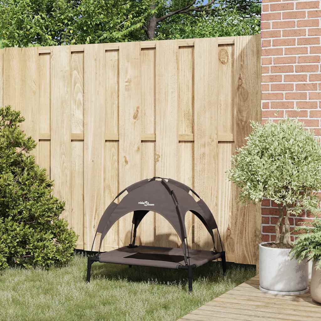 Vidaxxl lit pour chien marron 76 x 62 x 70,5 cm acier
