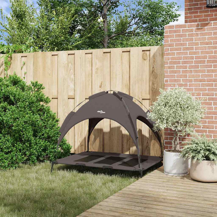 Vidaxxl lit pour chien marron 122 x 93 x 106,5 cm acier