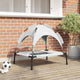 Vidaxl lit pour chien gris argenté 76 x 62 x 70,5 cm acier