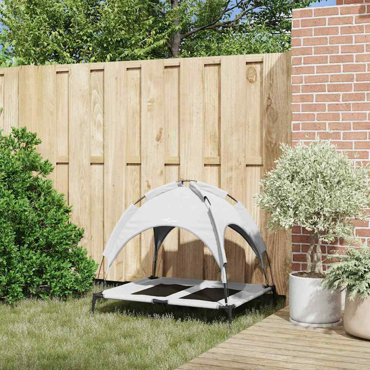 Vidaxl lit pour chien gris argenté 92 x 77 x 82,5 cm acier