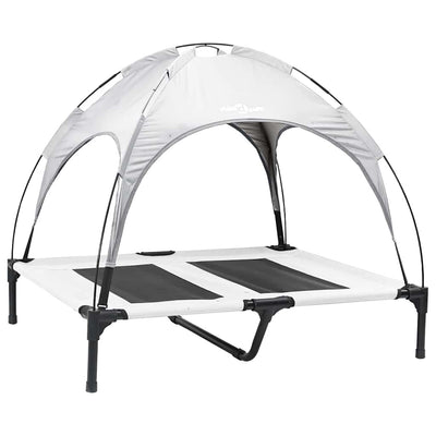 Vidaxl lit pour chien gris argenté 92 x 77 x 82,5 cm acier