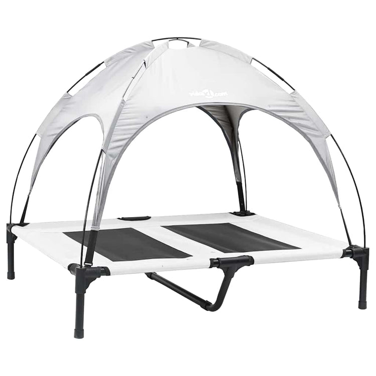 Vidaxl lit pour chien gris argenté 92 x 77 x 82,5 cm acier
