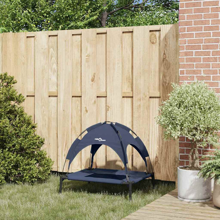 Vidaxxl dog bed navy blue 76 x 62 x 70.5 cm steel