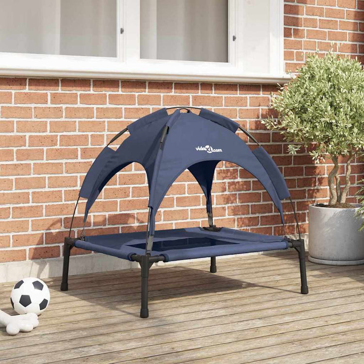 Vidaxxl lit pour chien bleu marine 92 x 77 x 82,5 cm acier