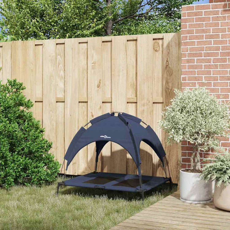 Vidaxxl lit pour chien bleu marine 92 x 77 x 82,5 cm acier