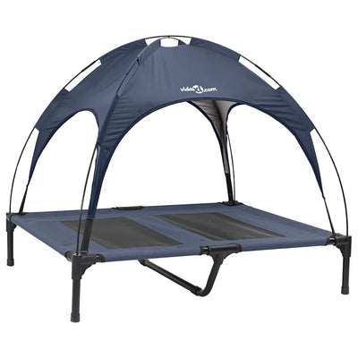 Vidaxxl lit pour chien bleu marine 92 x 77 x 82,5 cm acier
