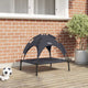 Vidaxxl lit pour chien noir 63 x 49,5 x 60 cm acier