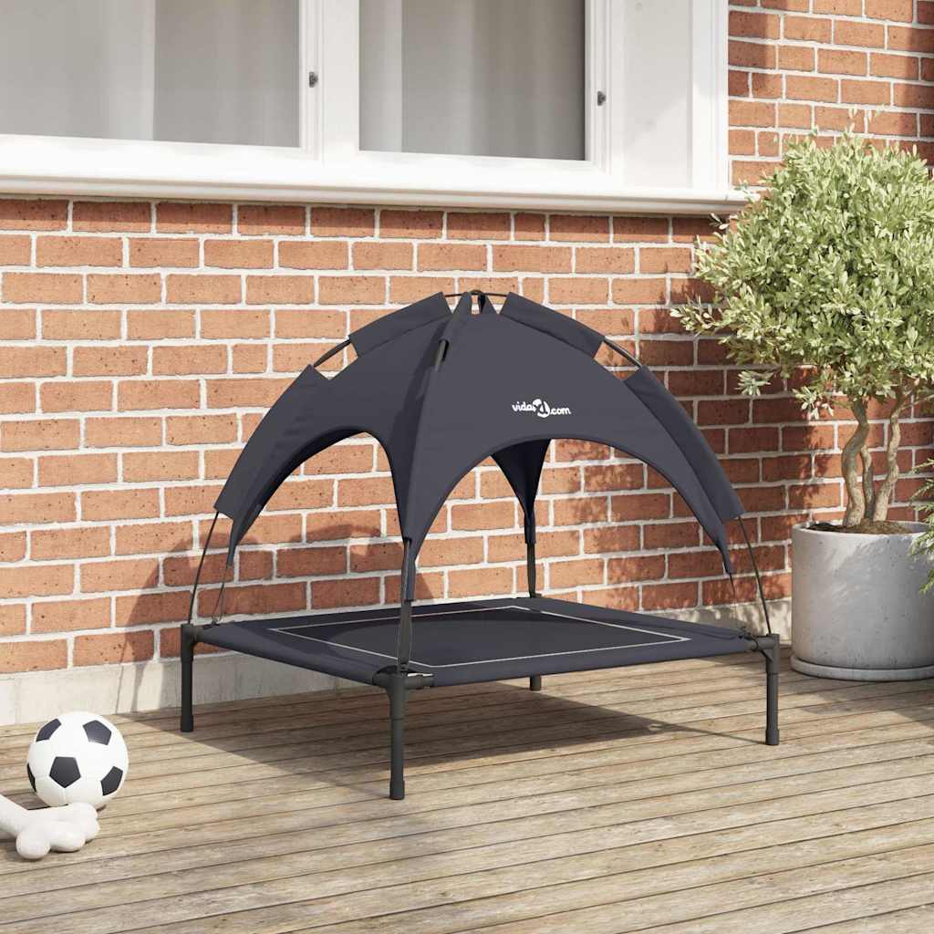 Vidaxxl lit pour chien noir 71 x 64 x 71 cm acier