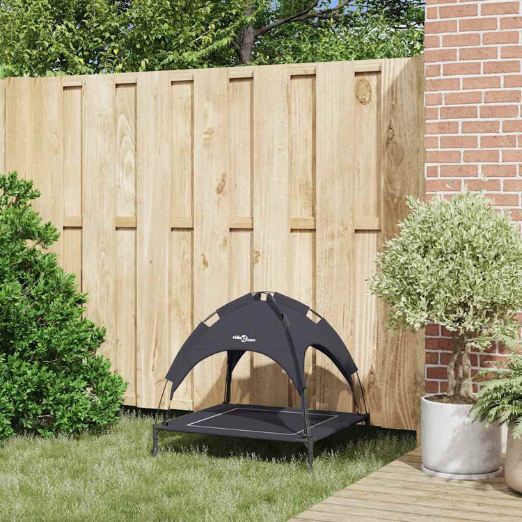 Vidaxxl lit pour chien noir 71 x 64 x 71 cm acier