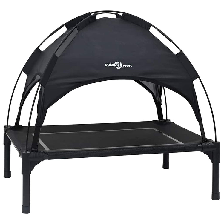 Vidaxxl lit pour chien noir 71 x 64 x 71 cm acier