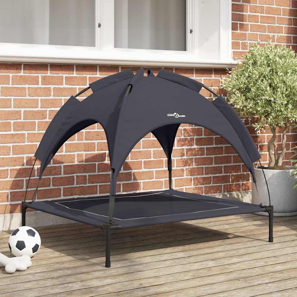 Vidaxxl lit pour chien noir 90 x 81 x 80,5 cm acier