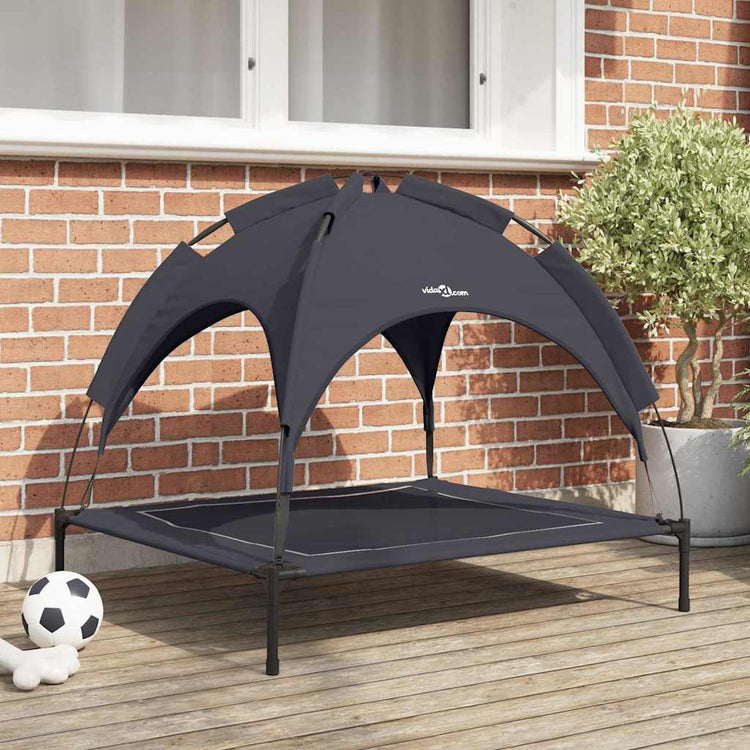 Vidaxxl lit pour chien noir 90 x 81 x 80,5 cm acier