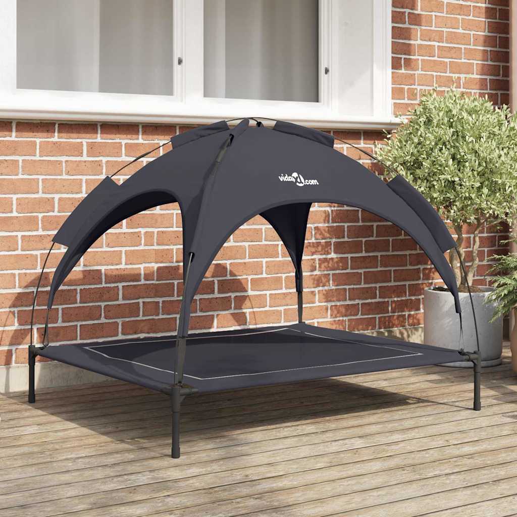 Vidaxxl lit pour chien noir 104 x 86 x 84,5 cm acier