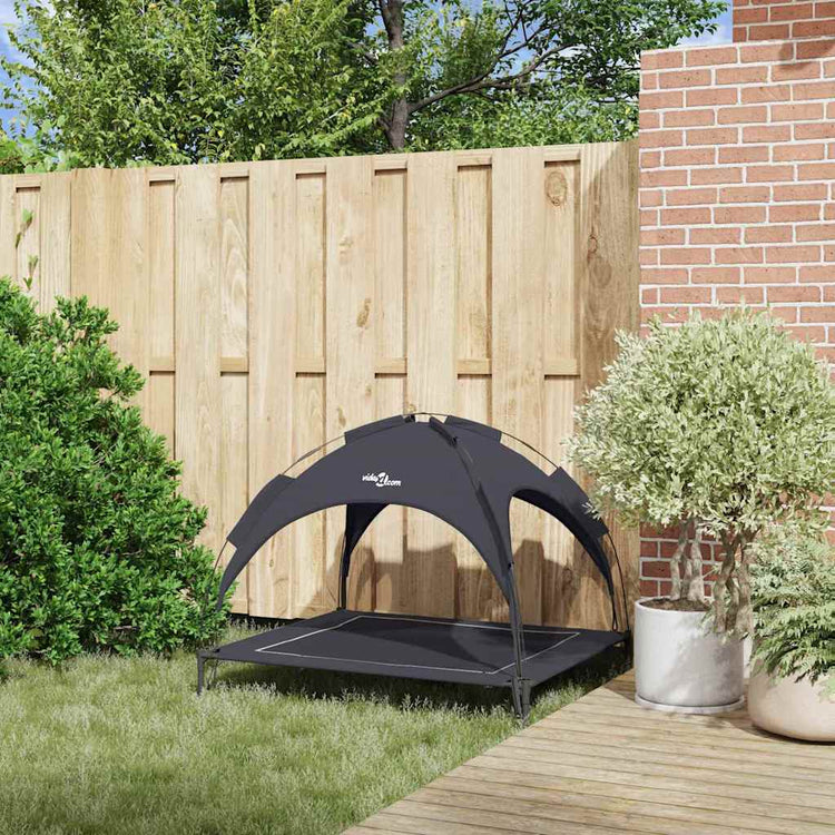 Vidaxxl lit pour chien noir 104 x 86 x 84,5 cm acier