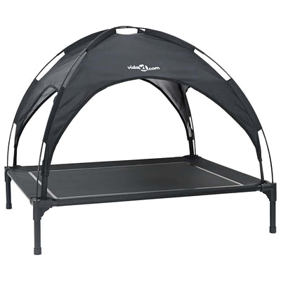 Vidaxxl lit pour chien noir 104 x 86 x 84,5 cm acier