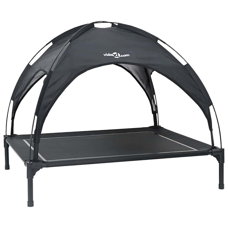 Vidaxxl lit pour chien noir 104 x 86 x 84,5 cm acier