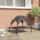 Vidaxxl lit pour chien marron 63 x 49,5 x 60 cm acier