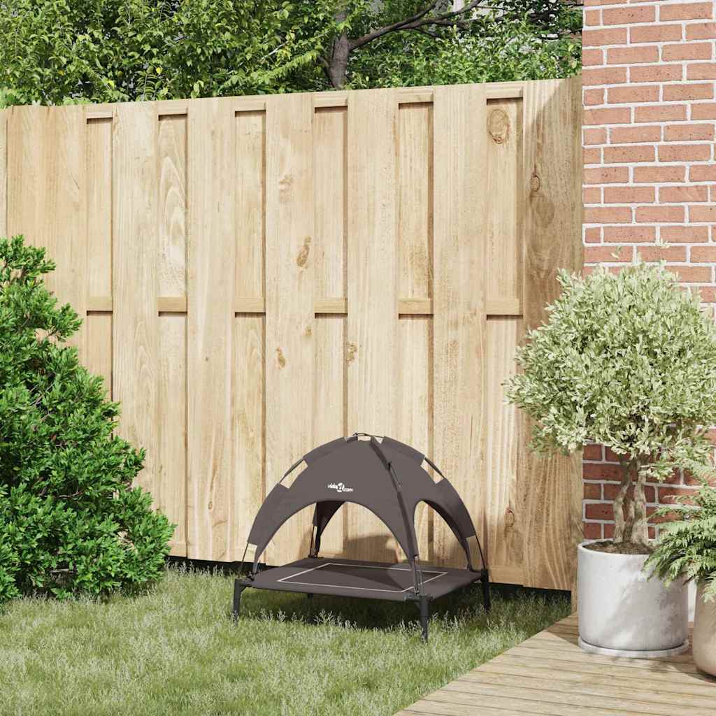 Vidaxxl lit pour chien marron 63 x 49,5 x 60 cm acier