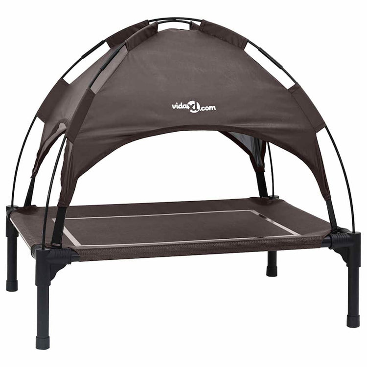 Vidaxxl lit pour chien marron 63 x 49,5 x 60 cm acier