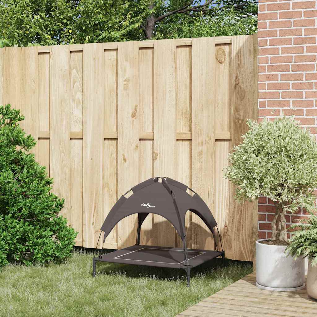 Vidaxl lit pour chien marron 71 x 64 x 71 cm acier