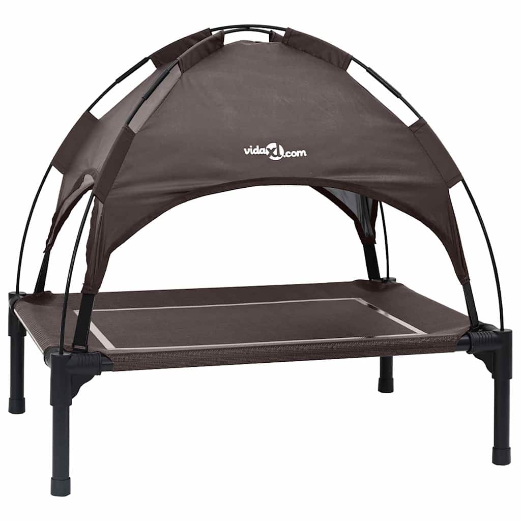 Vidaxl lit pour chien marron 71 x 64 x 71 cm acier