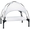 Vidaxl dog bed silver gray 63 x 49.5 x 60 cm steel