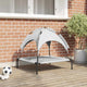 Vidaxl lit pour chien gris argenté 71 x 64 x 71 cm acier