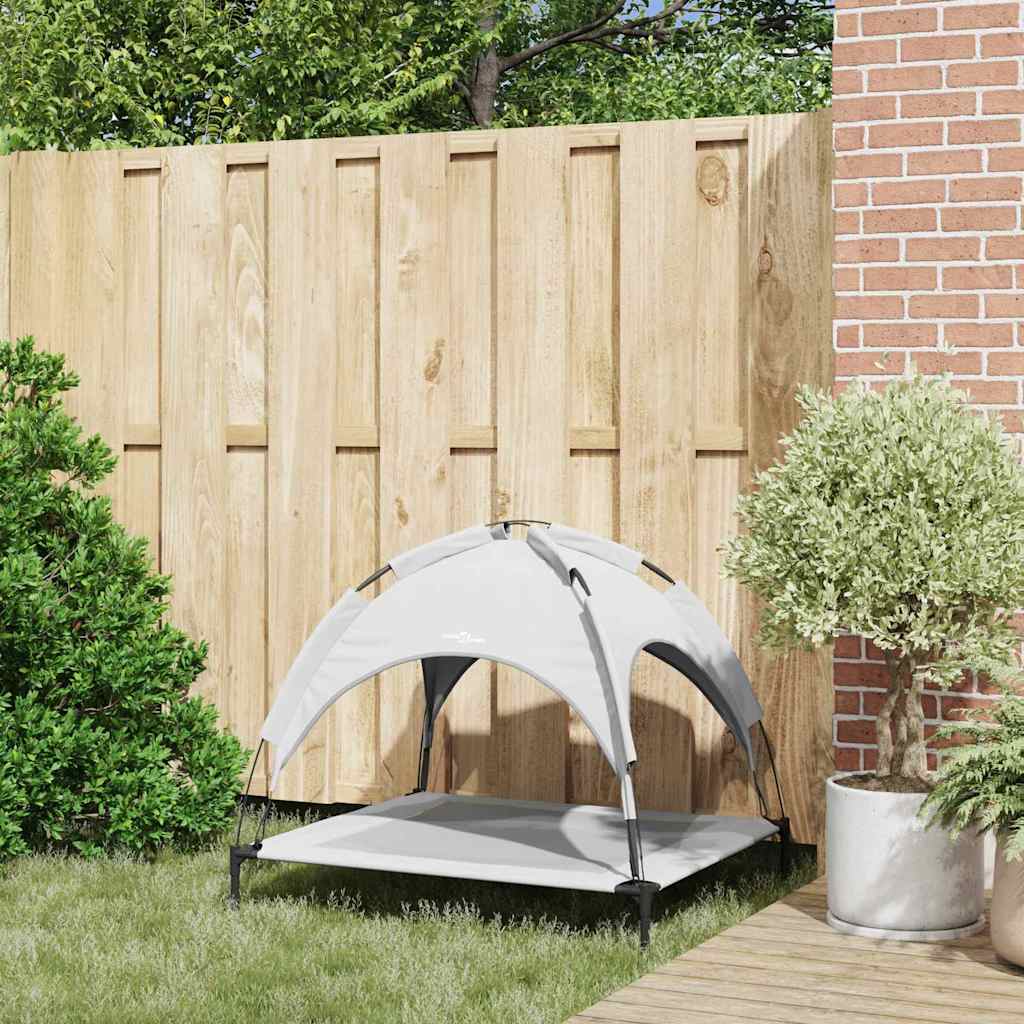 Vidaxl lit pour chien gris argenté 90 x 81 x 80,5 cm acier