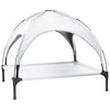 Vidaxl lit pour chien gris argenté 90 x 81 x 80,5 cm acier
