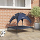 Vidaxxl lit pour chien bleu marine 71 x 64 x 71 cm acier
