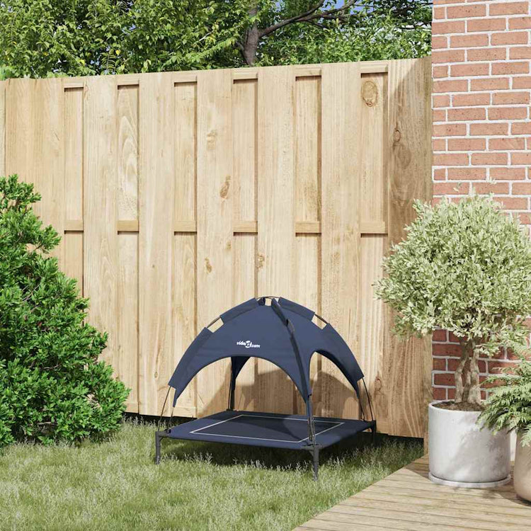 Vidaxxl lit pour chien bleu marine 71 x 64 x 71 cm acier