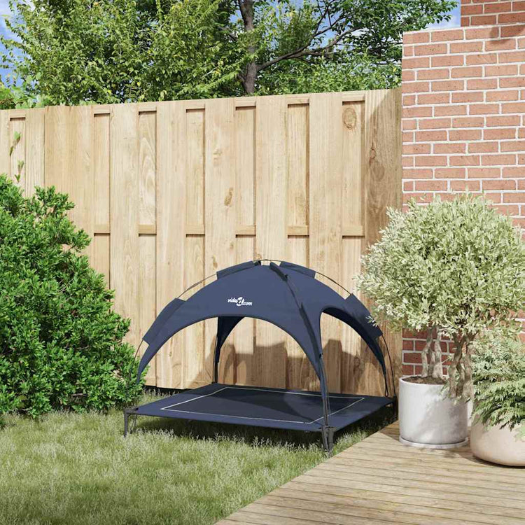 Vidaxxl dog bed navy blue 104 x 86 x 84.5 cm steel