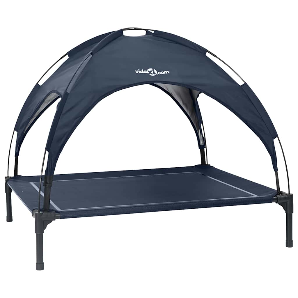 Vidaxxl dog bed navy blue 104 x 86 x 84.5 cm steel