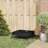 Vidaxxl lit pour chien noir 75 x 75 x 30 cm acier - afbeelding 3