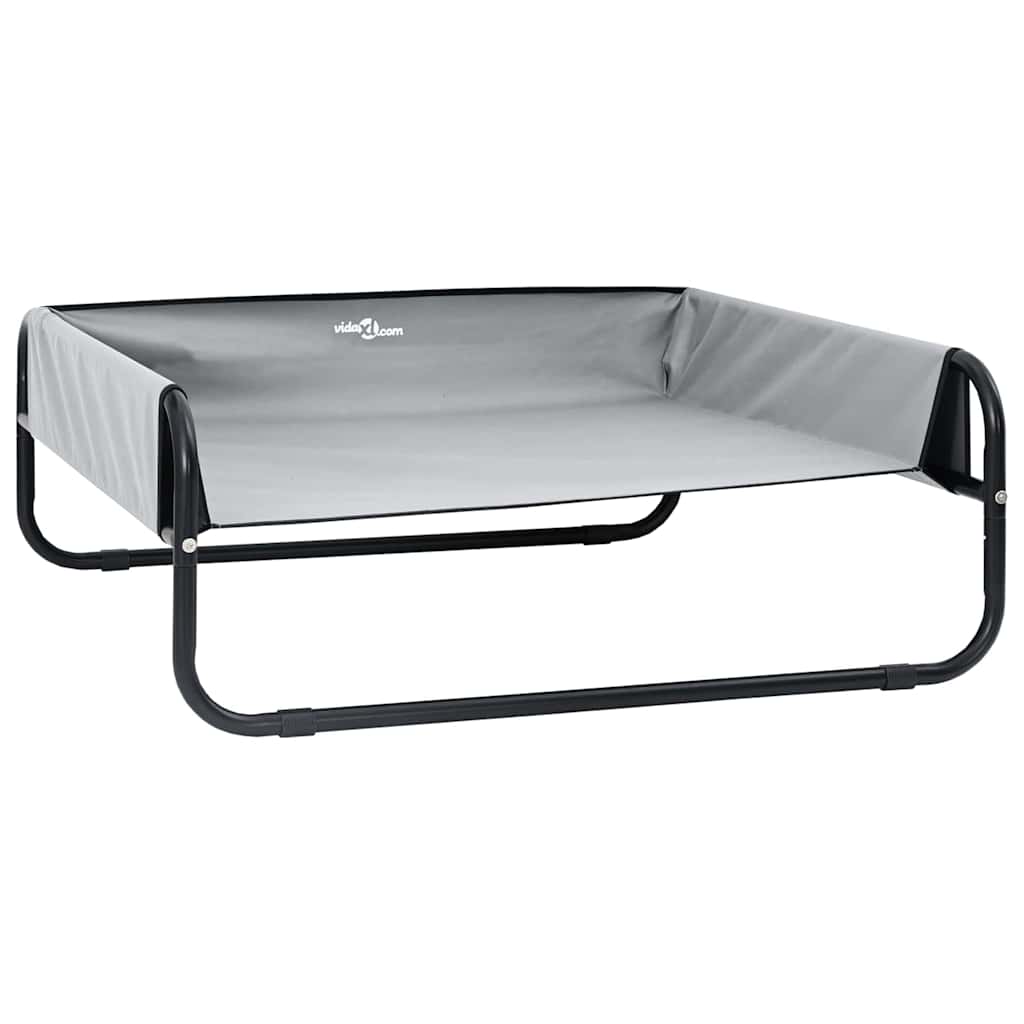Vidaxl lit pour chien gris clair 57 x 57 x 24 cm acier