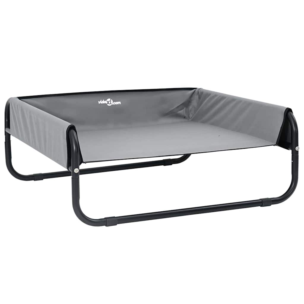 Vidaxl lit pour chien gris clair 75 x 75 x 30 cm acier