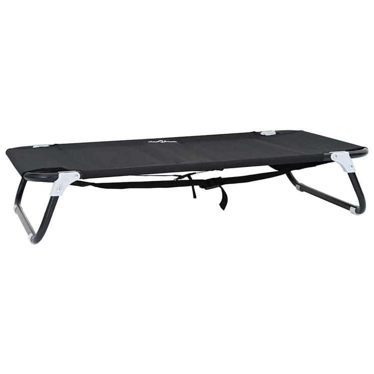 Vidaxxl lit pour chien noir 90 x 55 x 18 cm acier