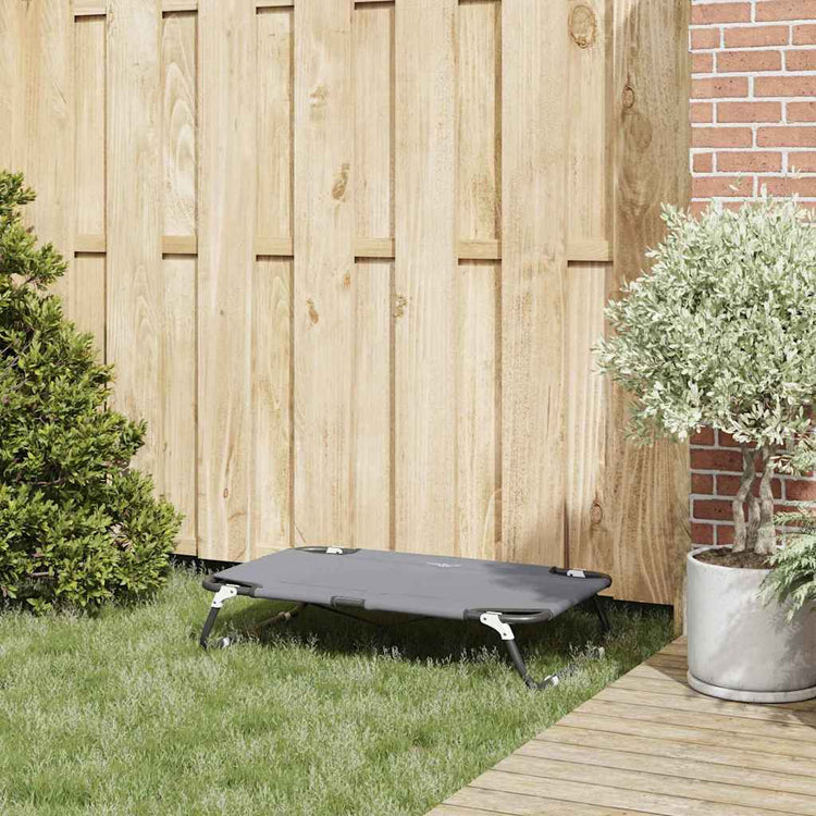 Vidaxl lit pour chien gris clair 70 x 46 x 18 cm acier