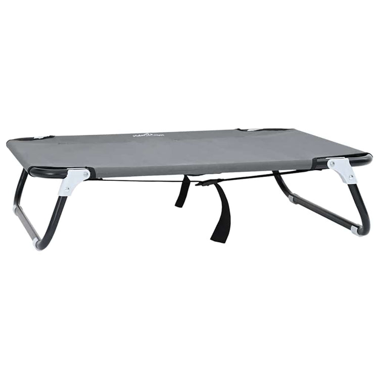 Vidaxl lit pour chien gris clair 70 x 46 x 18 cm acier