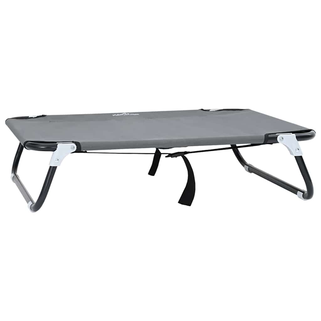 Vidaxl lit pour chien gris clair 80 x 55 x 18 cm acier