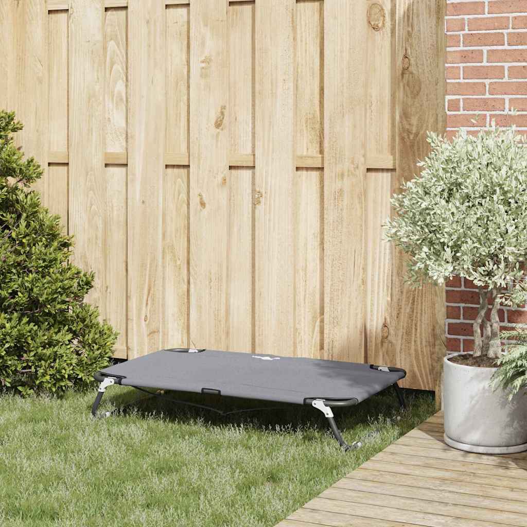 Vidaxl lit pour chien gris clair 90 x 55 x 18 cm acier