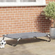 Vidaxl lit pour chien gris clair 105 x 65 x 18 cm acier