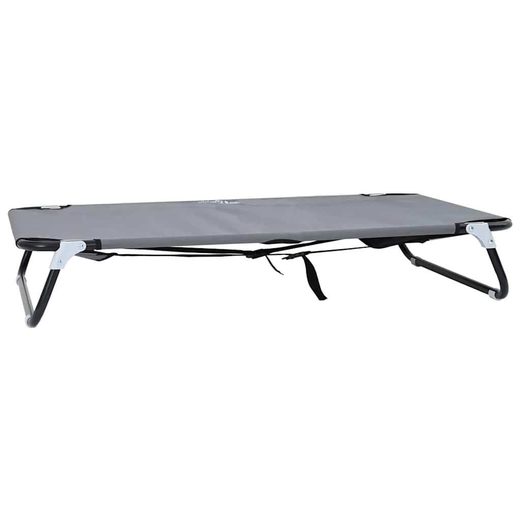 Vidaxl lit pour chien gris clair 105 x 65 x 18 cm acier