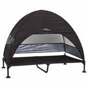 Vidaxx lit surélevé pour chien noir 127 x 81 x 108 cm tissu et acier - afbeelding 2