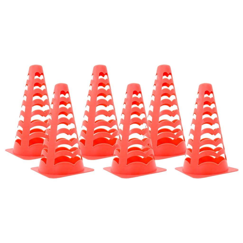 Vidaxl Football Pawns 6 St empilable 13x13x22.5 cm orange