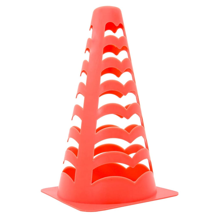 Vidaxl Football Pawns 6 St empilable 13x13x22.5 cm orange
