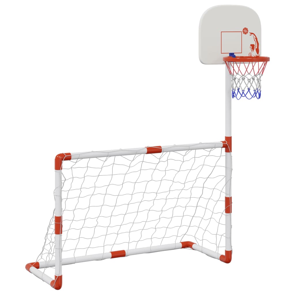 Vidaxl Children's Football Basketball set avec des balles 98x50x70 cm