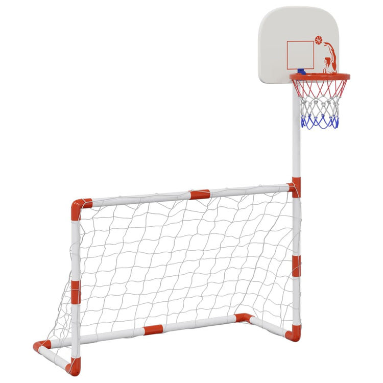 Vidaxl Children's Football Basketball set avec des balles 98x50x70 cm