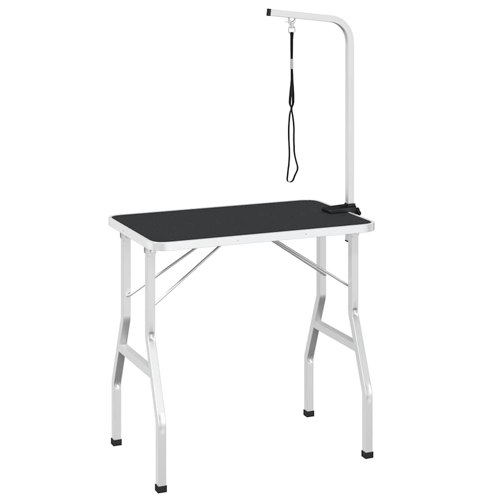 Table de garniture vidaxl pour animaux de compagnie avec une option de laisse