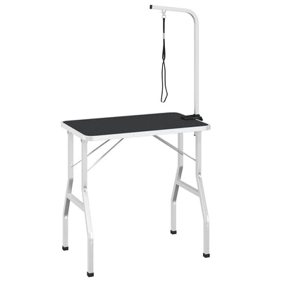Table de garniture vidaxl pour animaux de compagnie avec une option de laisse